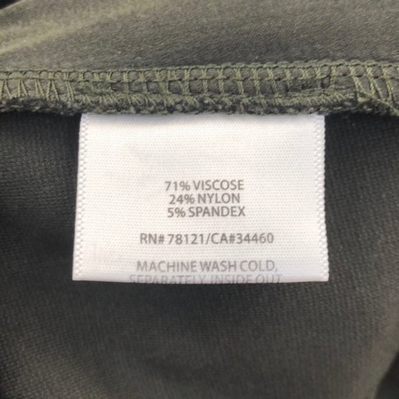 Eileen Fisher Olive Skinny Fit Pants - Picture 7 of 7